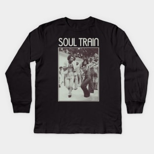 soul train party classic tee 70s Kids Long Sleeve T-Shirt